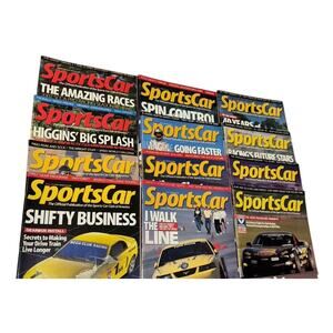 SportsCar Magazine 2003 Complete Year Set 12 Issues SCCA Racing Motorsport Drift